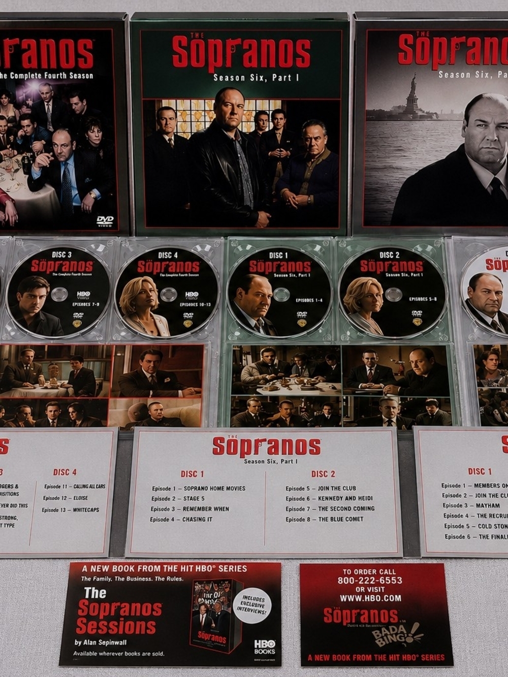The Sopranos DVD Collection – Season 4 + Season 6 Parts I & II – HBO